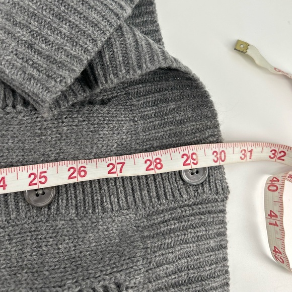 NWT New $248 AG Adriano Goldschmied Sandrine Longline Grey Wool Cardigan Size XS - Picture 12 of 12